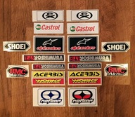20szt Naklejki Zestaw DIRT BIKE KIT NR3 - Shoei Acerbis Castrol Yoshimura