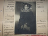 Kraków - przedwojenne zdjęcie, fotografia - dziewczyna , kapelusz