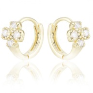 Kolczyki ze stali szlachetnej pozłacanej KST2272