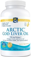 Suplement diety Nordic Naturals ARCTIC Cod Liver Oil kwasy omega-3
