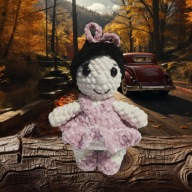 Szydełkowany pluszak Lalka Przytulanka ręczna robota