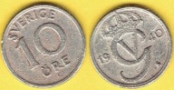 Szwecja 10 Ore 1940 r. G
