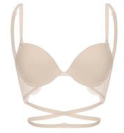 SIMONE PERELE stanik KARMA gołe plecy 70C 75B peau rose NOWY/metką/pudełko