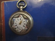 Przepiekny Srebrny Sprawny Zegarek Kieszonkowy XIXw