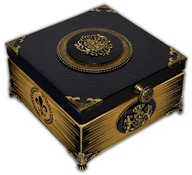 SZKATUŁKA drewniana OLD FRENCH STYLE fleur-de-lis HERBY Paris