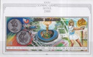 Wyspy Cooka 1988 ** bl.185 cena 8,90 zł kat.15€ - sport