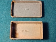 Pudełko kartonowe DRGM -optyka ?część do radiostacji ?telefonu ? WW II