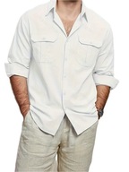 Koszula Męska Old Money – Formalna i Casual z Długim Rękawem