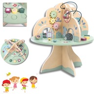 STOLIK EDUKACYJNY DREWNIANY MAMABRUM TREE CUBE ZABAWKA 12M+ WIELOFUNKCYJNA
