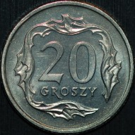 20 groszy 1990 - menniczy egzemplarz