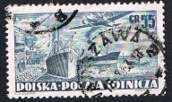 1952 Polska Fi 590 B - Wydanie na przesyłki lotnicze