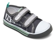 Trampki na rzepy BIAŁA PODESZWA FB01 Szare 26