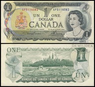 BNA - KANADA 1 Dolar Dollar 1973 GP 5114382 # P85a # seria dwuliterowa # XF