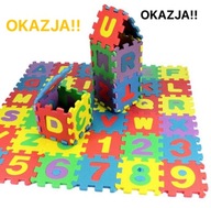OKAZJA! Mata piankowa edukacyjna dla dzieci PUZZLE