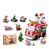 KLOCKI KONSTRUKCYJNE ŚWIĄTECZNE ZESTAW SAMOCHÓD ŚW MIKOŁAJA 273 EL.