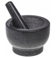 Moździerz granitowy kuchenny kamienny z tłuczkiem do ucierania 15 cm 2,5 kg