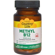 Suplement diety Country Life Methyl B12 witamina B12 pastylki 60 szt.
