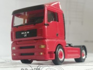 ~*~ ORYGINALNY HERPA..MAN TGA..CIĄGNIK SIODŁOWY..CZERWONY ~*~