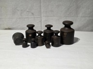 Stare odważniki zestaw 100g-2kg Okres Carskiej Rosji/ZSRR