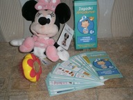 MASKOTKA PLUSZAK MYSZKA SZCZOTKA ZAGADKI OBRAZKOWE 3 SZT