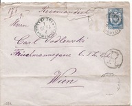 ROSJA CARSKA -koperta -obieg 1895 -do WIEDEŃ Godlewski