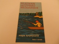 Pojezierze Łęczyńsko-Włodawskie mapa turystyczna PRL, mapa Prl 1979