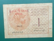 Banknot 1 Dinar,4 Krone 1919,Królestwo Serbów, Horwatow I Słoweńców