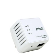 Adapter sieciowy Ethernet Aztech HomePlug AV 200Mbps Internet z z gniazdka