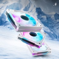 AsiaHorse Wentylator RGB PC 120 mm Reverse Blade wentylator obudowy, 3 szt