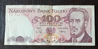 100 zł z 1988r. seria TD