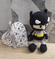 Maskotka Batman Lalka SzydełkoAmigurumi 6423 Oliwia Kurowska, Kuba Kurowski