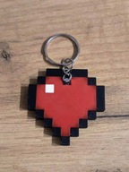 SERCE MINECRAFT - brelok Heart Serduszko HP Pixel Dla Graczy