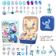Zestaw koralików do robienia biżuterii Lilo i Stitch SZKATUŁKA ORGANIZER
