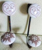 Stary kuty wieszak porcelana edelweiss 2sztuki+$$$