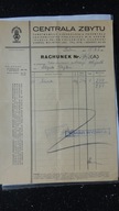 ZABRZE CUKRY SLASKIE CENTRALA ZBYTU RACHUNEK 1946 ROK