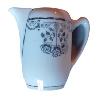 Secesyjny mlecznik, porcelana niemiecka lub śląska, przełom XIX i XX w.
