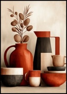 A2 PLAKAT DO KUCHNI JADALNI RESTAURACJI STYL RUSTYKALNY NACZYNIA KUCHENNE