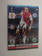 Karta panini autograf AS Monaco Champions League Dimitar Berbatov