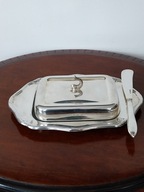 Maselniczka z nakrywką wkład szklany nożyk do masła