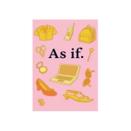 Plakat „As If.” – Nowoczesny Plakat Typograficzny
