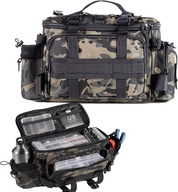 TORBA WĘDKARSKA – KAMUFLAŻ, NA RAMIE, DLA WĘDKARZY NA AKCESORIA WĘDKARSKIE