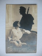 AUSTRO-WĘGRY ŻOŁNIERZ c.k. ARMII i DZIEWCZYNA przedwojenna POCZTÓWKA