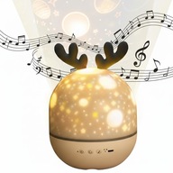 PROJEKTOR GWIAZD RZUTNIK OBROTOWY LAMPKA NOCNA DLA DZIECKA PREZENT