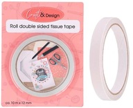 TAŚMA DWUSTRONNA SAMOPRZYLEPNA 10m 1,2cm