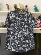 F KOSZULA PEPCO HAWAJSKA CZERŃ BIEL W PALMY M