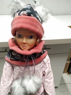 ZIMOWY KOMPLET CZAPKA + KOMIN - Polar roz. 46-50