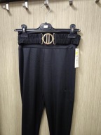 Leginsy czarne cienkie z paskiem, klamrą M/L Italy !!!