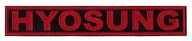 HYOSUNG ____ ŁATKA, NASZYWKA 3,5x22cm
