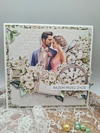 Kartka ślubna do koperty