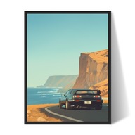 Mazda RX-7 FD3S Plakat/Obraz w Ramce 30x40 40x30cm Prezent dla faceta